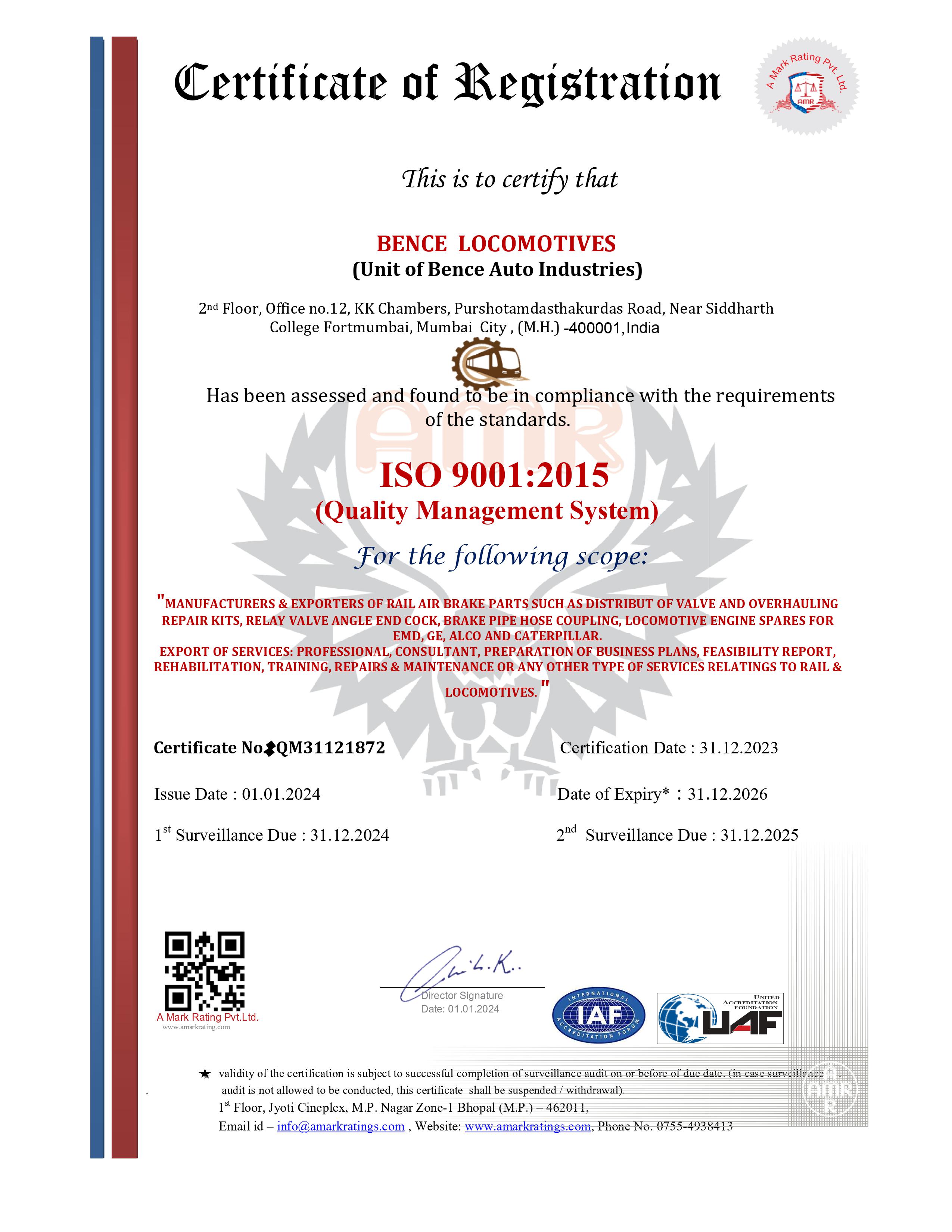 ISO Certificate 4